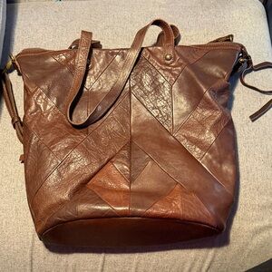 Lucky Brand Brown Leather Tote